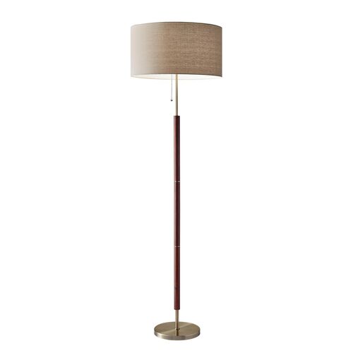 Hamlin Floor Lamp, Walnut~P77014883